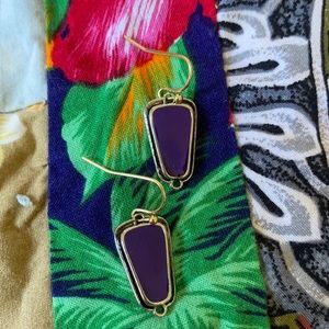 Beautiful blue enamel earrings